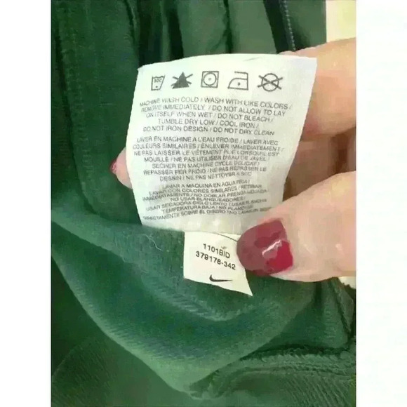 Nike Vintage Green White Stripe Track Jacket Out and Inside Pockets Men’s XXL - Picture 8 of 12